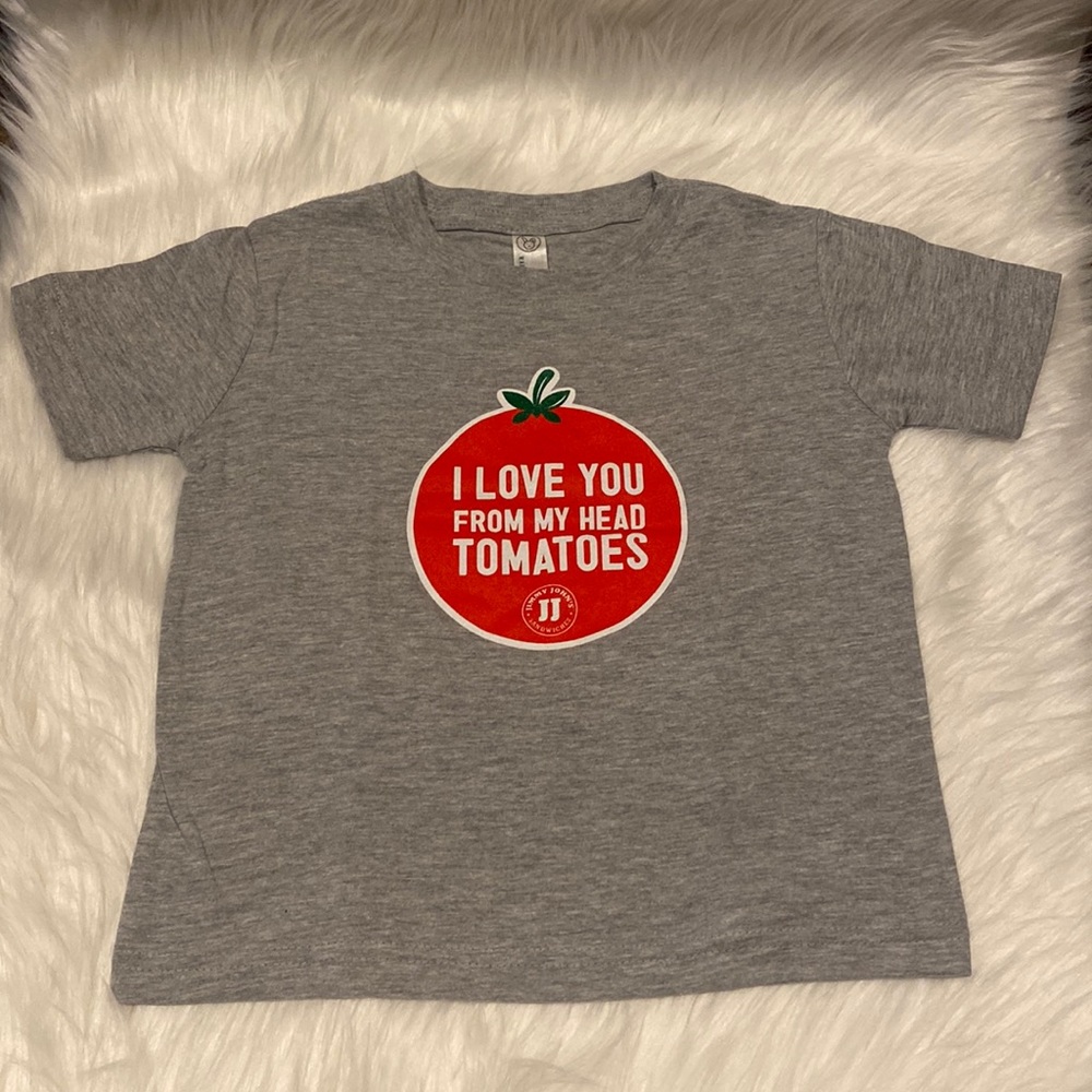 Sz 2 Toddler Short Sleeve Shirt “I Love You From My Head To My Toes” JJ swag New